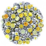 Cuentas de vidrio Czech Cabuchones 2 agujeros 6mm - Crystal Full Marea